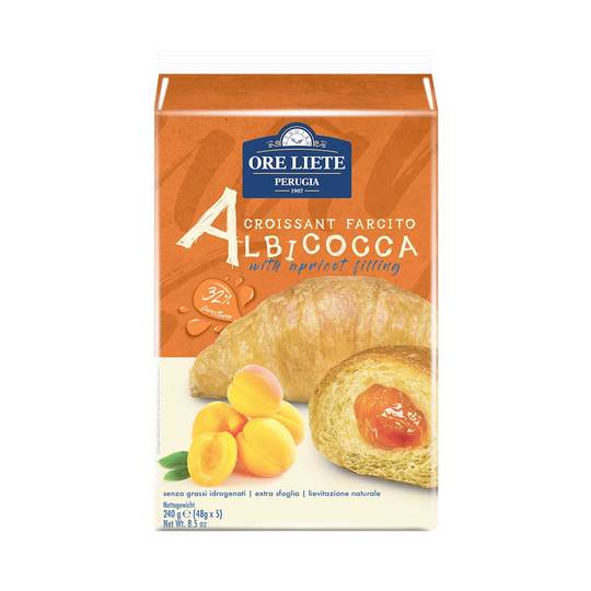 Ore Liete Italian Croissant with Apricot Filling 1