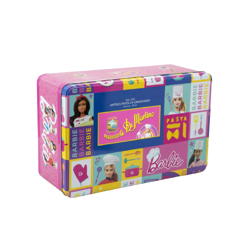 Di Martino Barbie Assorted Pasta Gragnano Chef Set, IGP, with Doll in Luxury Tin 1