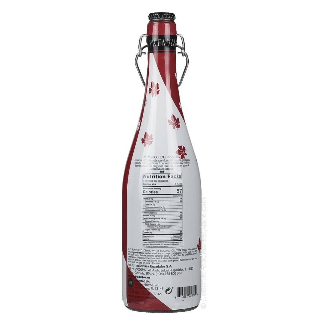 Montevides Premium Spanish Sangria, Non Alcoholic 2