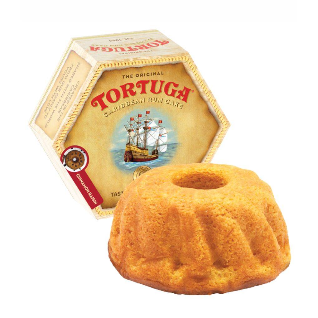 Tortuga Cinnamon Raisin Rum Cake, Large 1