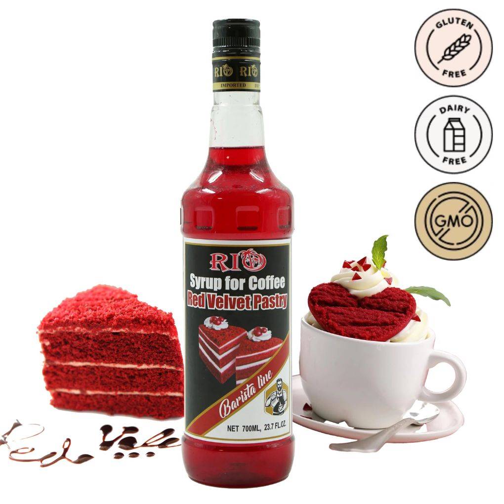 Rio Red Velvet Syrup for Coffee 1
