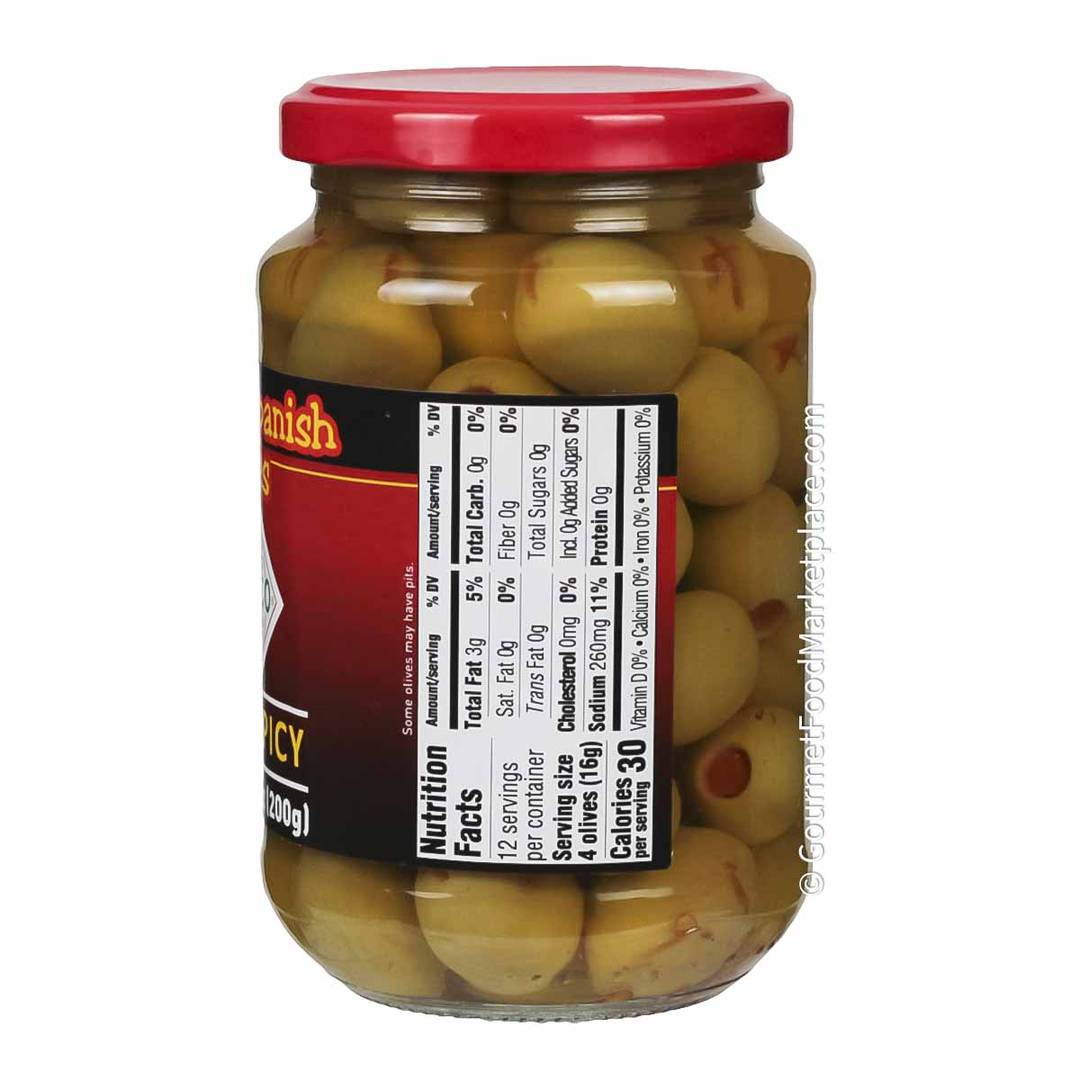 Tabasco Spicy Stuffed Spanish Manzanilla Green Olives 2