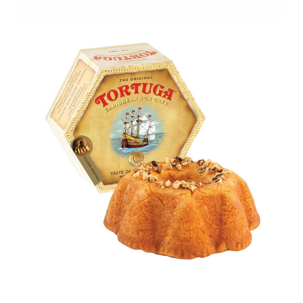 Tortuga Original Caribbean Rum Cake with Walnuts, Small 1