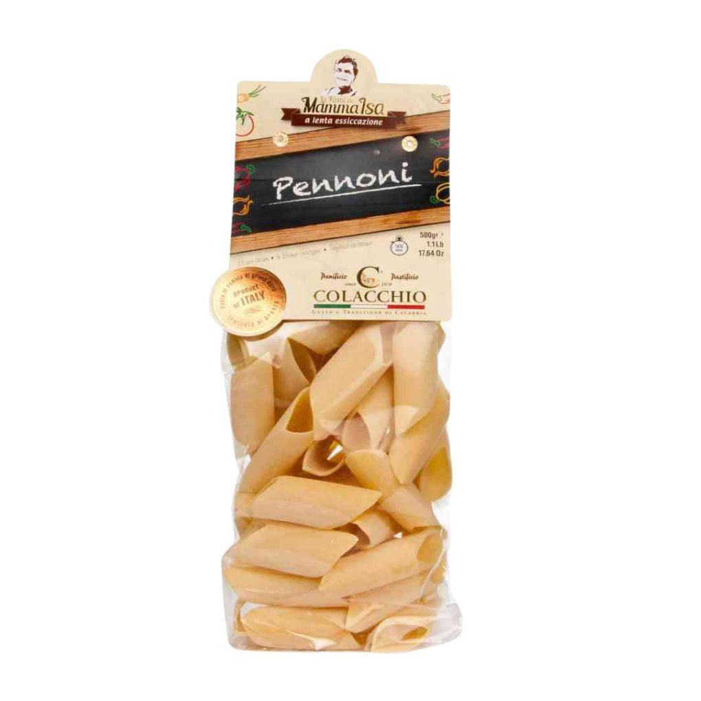 Colacchio Italian Pennoni Pasta, Bronze Cut 1