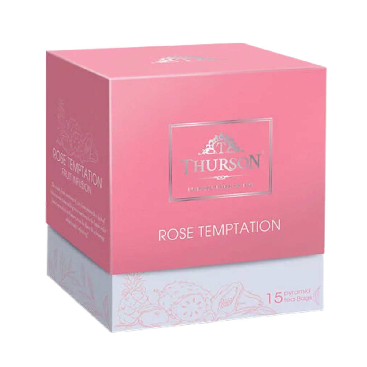 Thurson Fruit Infusion Rose Tea, 15 Bags 1