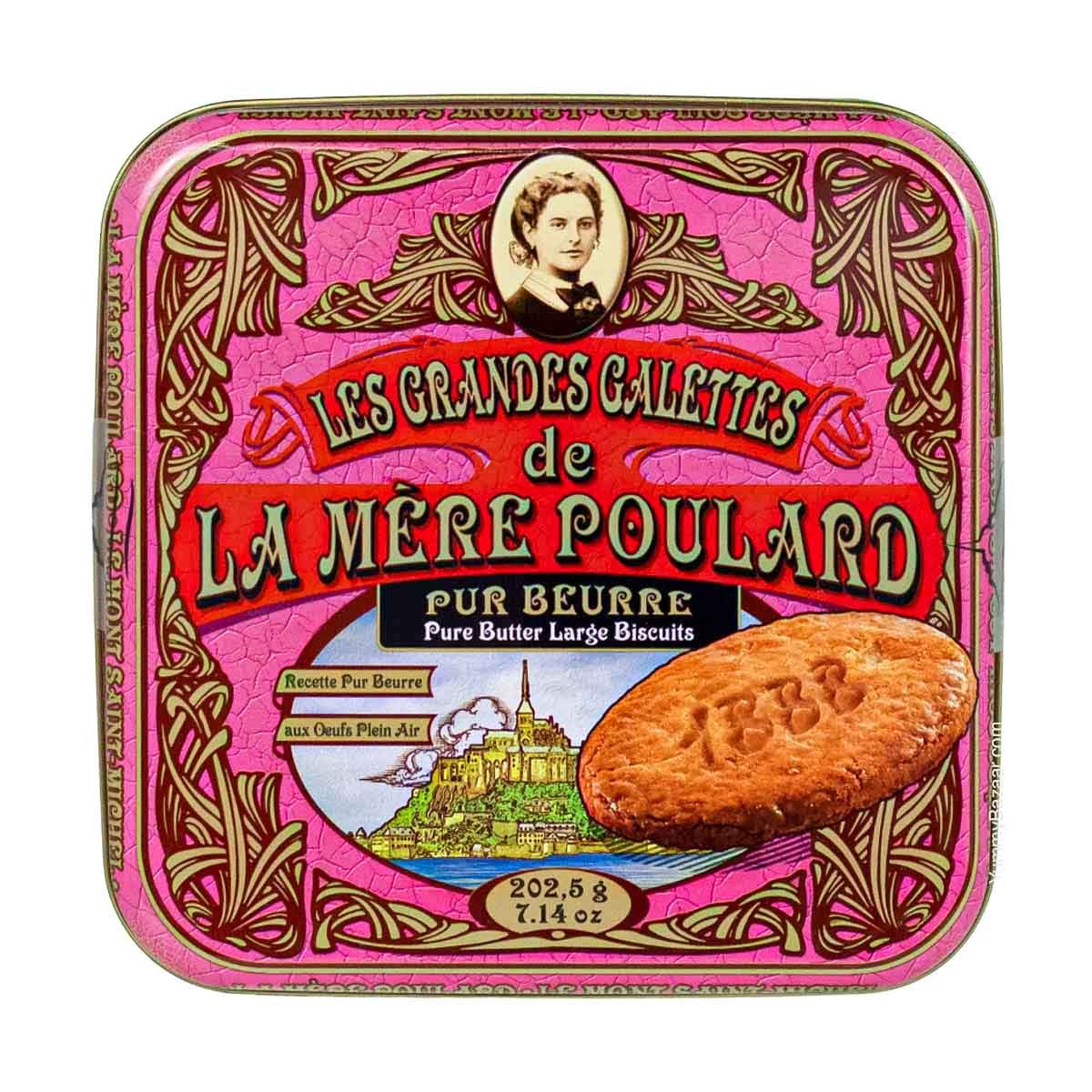 La Mere Poulard French Galettes Butter Cookies in Luxury Tin 2