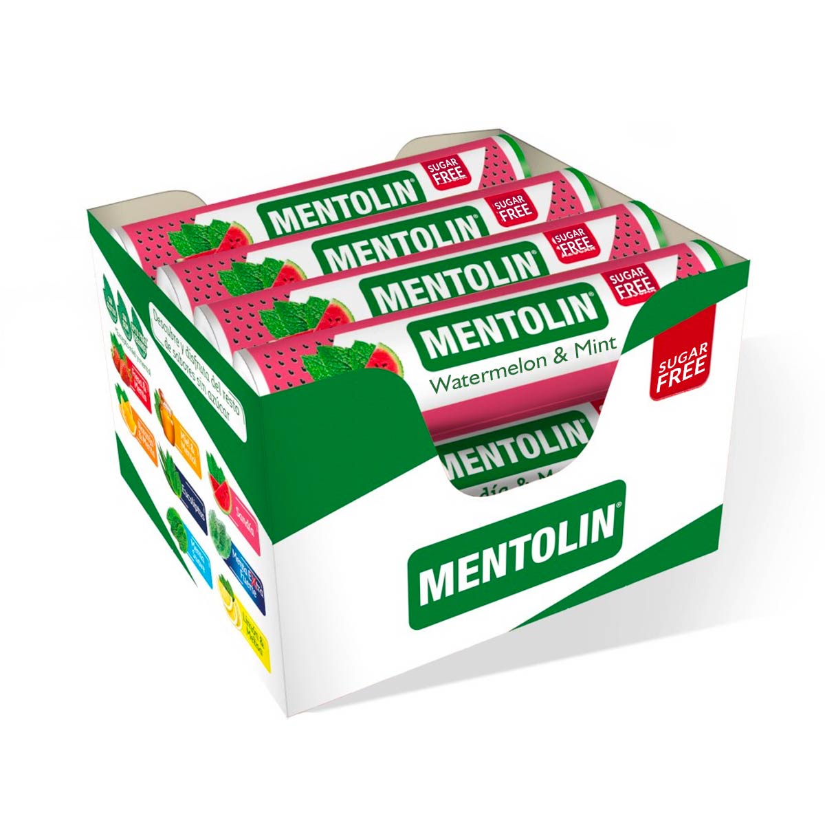 Mentolin Watermelon and Mint Hard Candies, Sugar Free 1