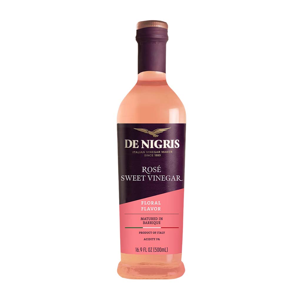 De Nigris Rose Sweet Wine Vinegar 1