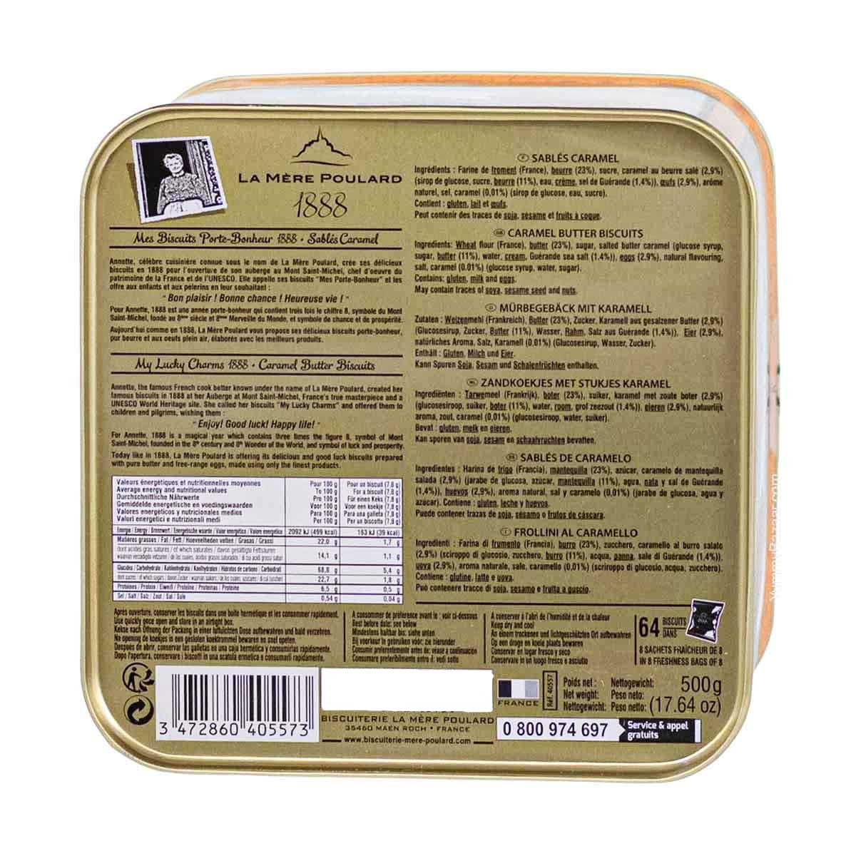 La Mere Poulard French Caramel Sable Cookies in Luxury Tin 3