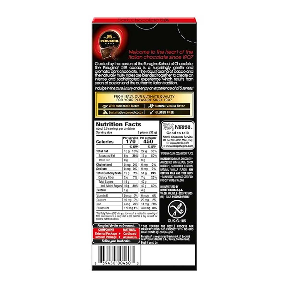 Perugina 51% Dark Chocolate Bar 3