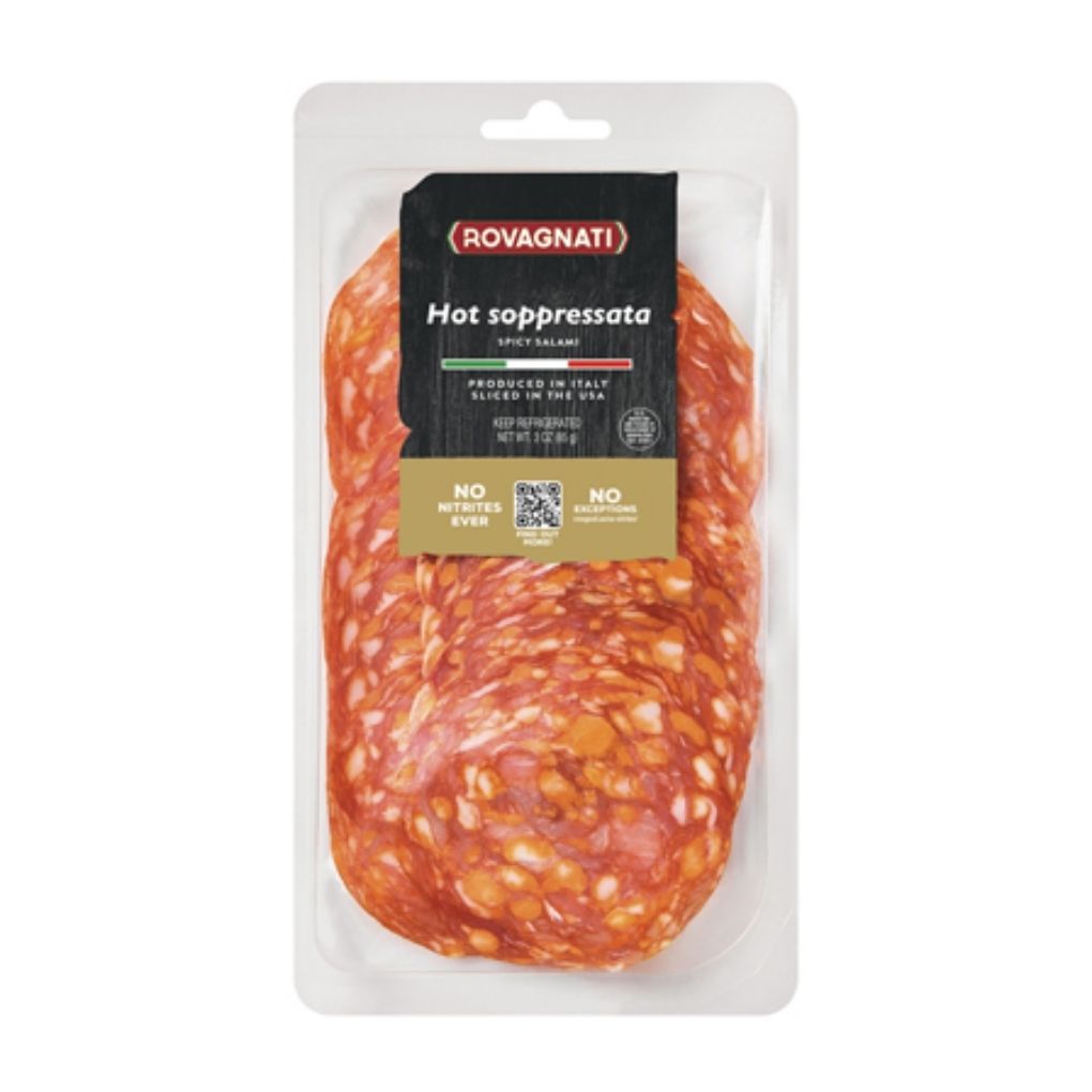 Rovagnati Sliced Hot Soppressata, No Nitrites Ever 1
