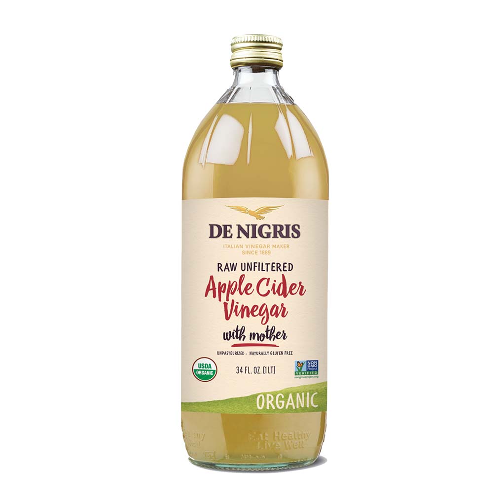 De Nigris Raw Unfiltered Organic Apple Cider Vinegar w/ Mother 1