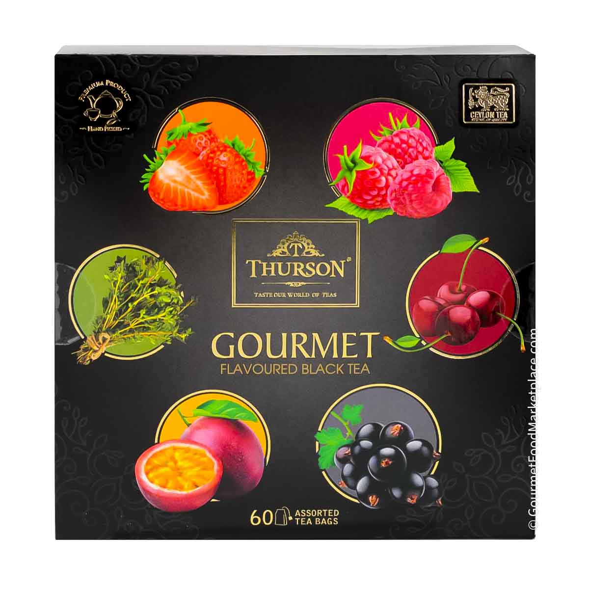 Thurson Assorted Fruit Black Tea, 60 Bags 2