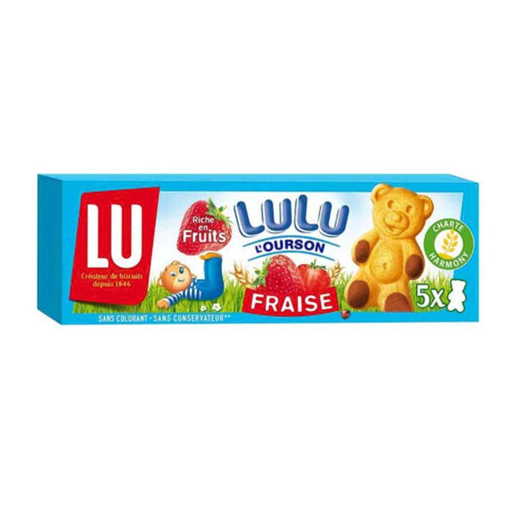 LU French Strawberry Bear Cakes L'Ourson 1