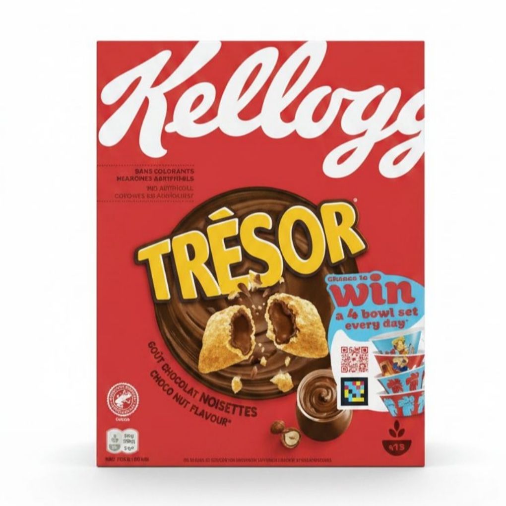 Kelloggs French Tresor Chocolate Hazelnut Cereal 1