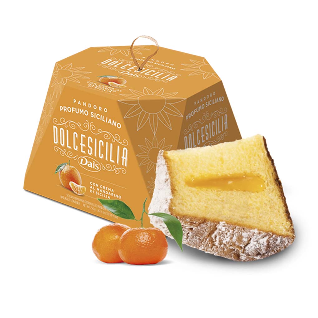 Dais Pandoro with Sicilian Mandarin Cream 1