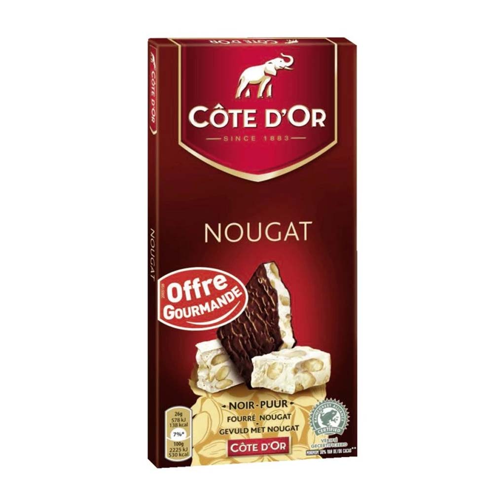 Cote d'Or Dark Chocolate with Nougat 1