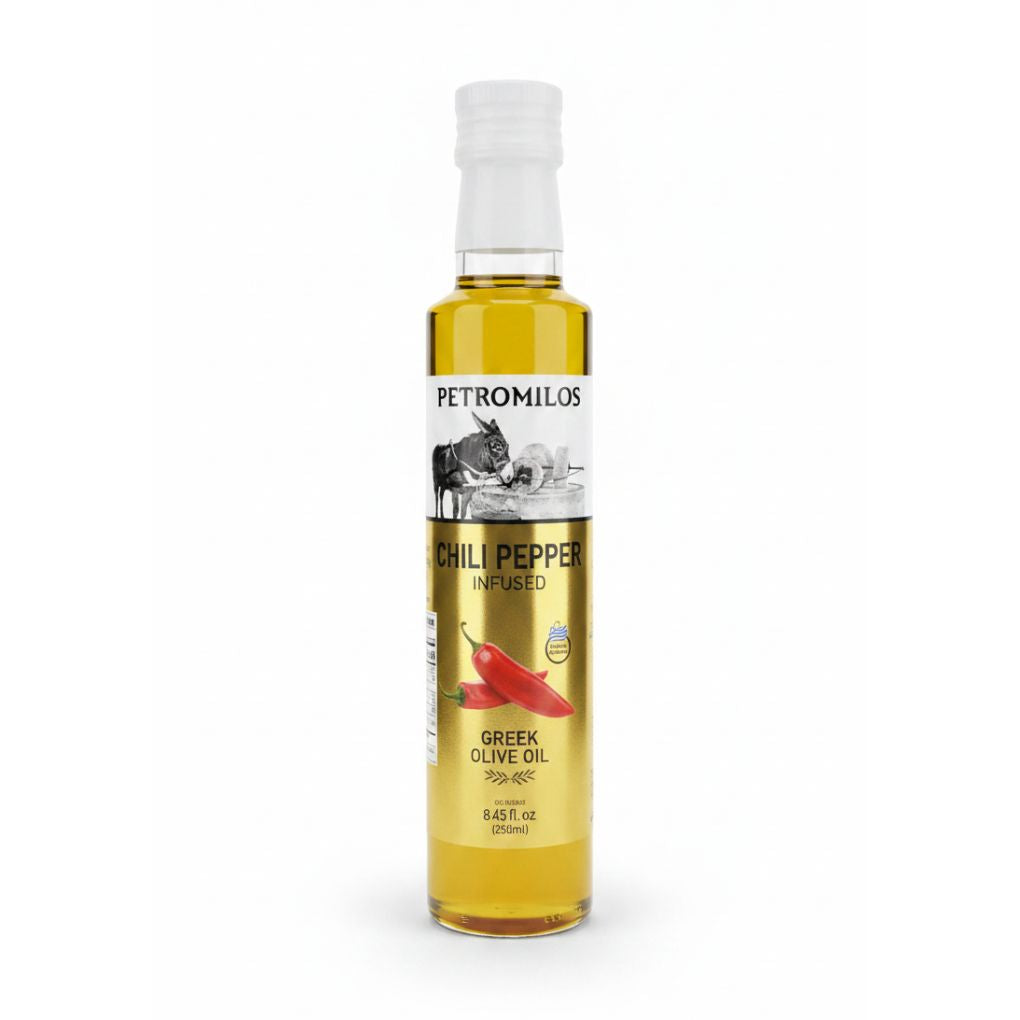 Petromilos Chili Pepper Infused Greek Olive Oil 1