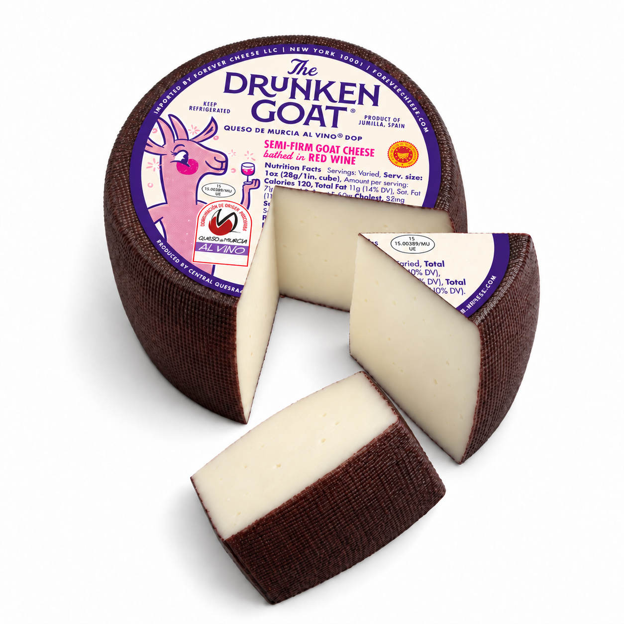 Mitica Drunken Goat DOP Semi-Firm Goat Cheese, Mini Wheel 1