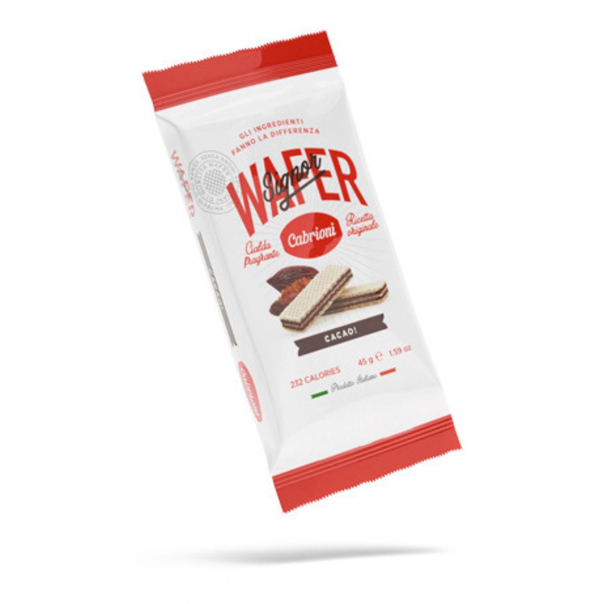 Cabrioni Italian Cocoa Signor Wafer 5-pack, No Palm Oil 2