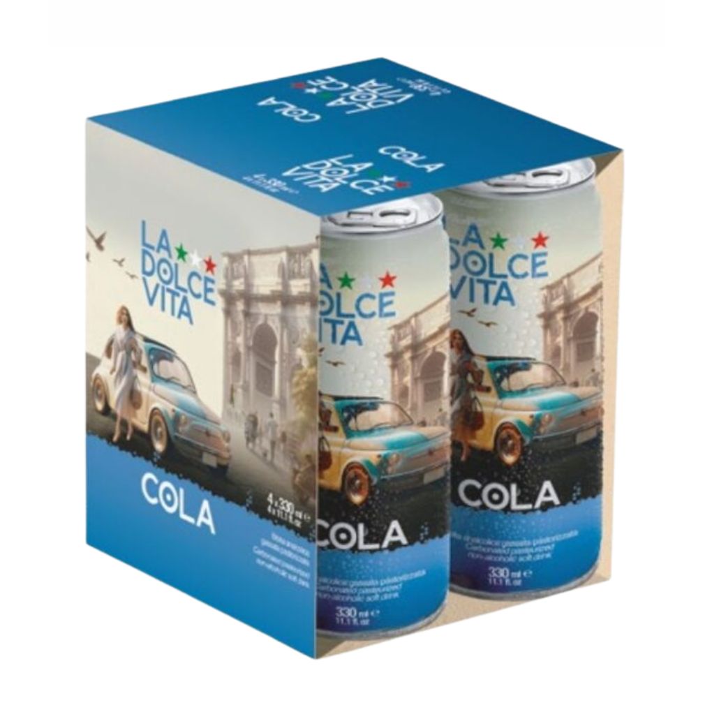 La Dolce Vita Italian Cola, 4-Pack Cans 1