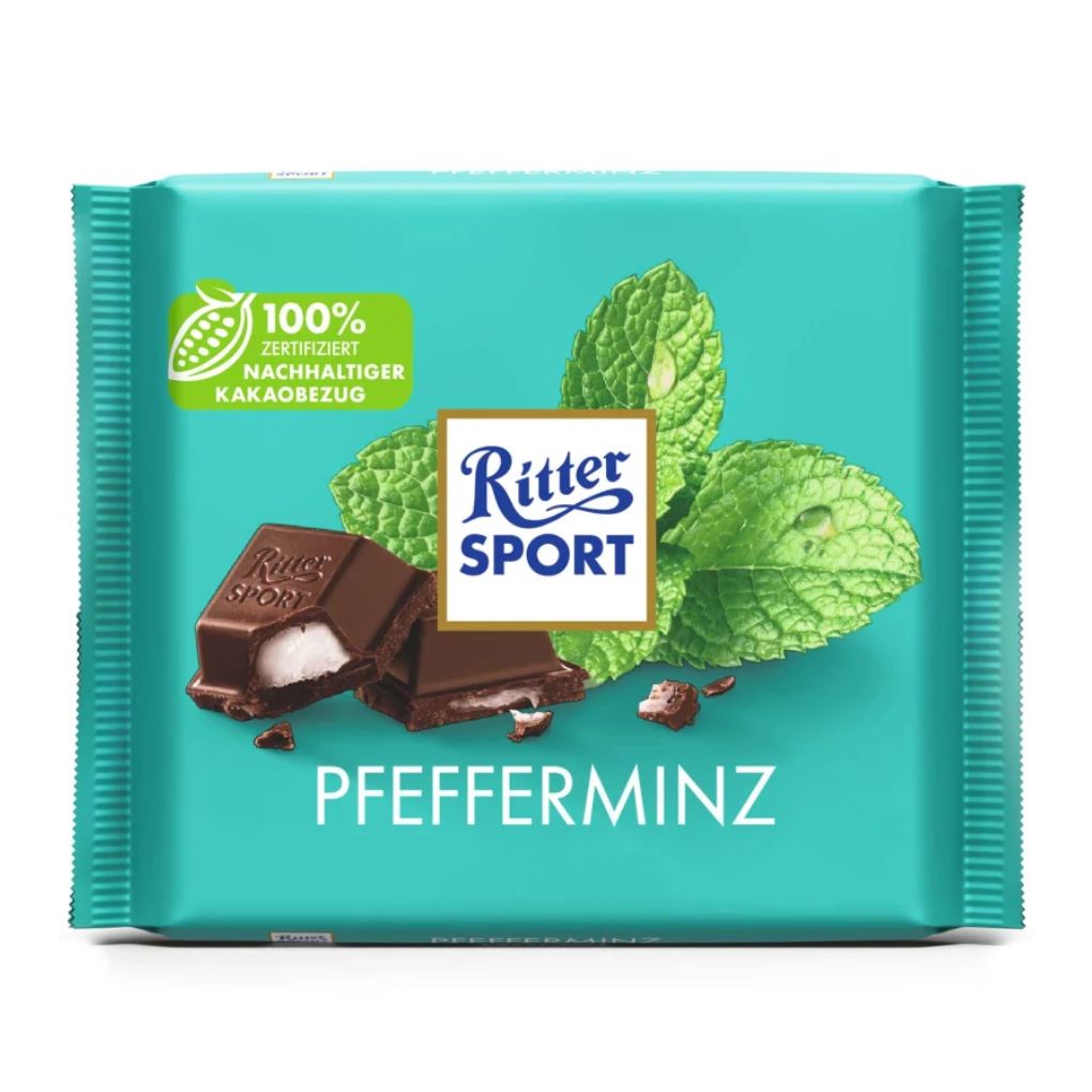 Ritter Sport Peppermint Dark Chocolate 1