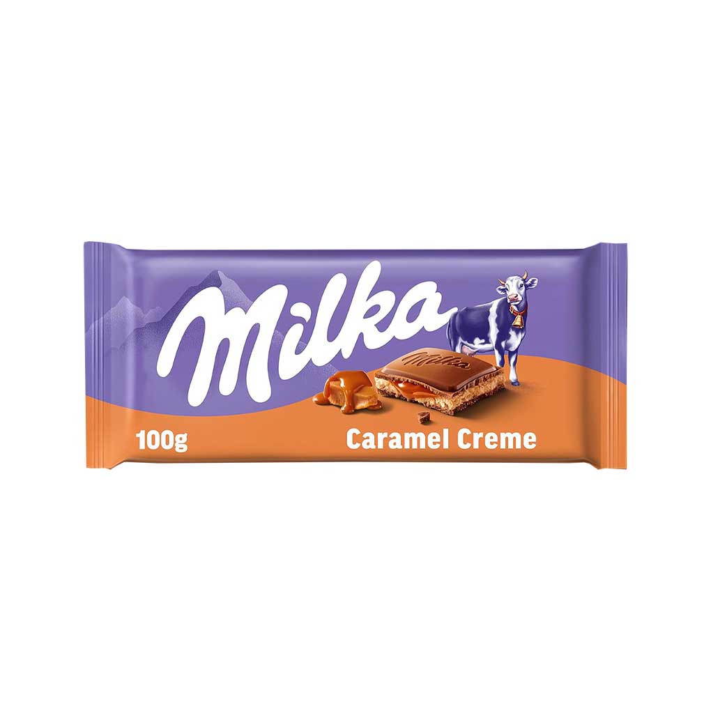 Milka Caramel Cream Milk Chocolate 1