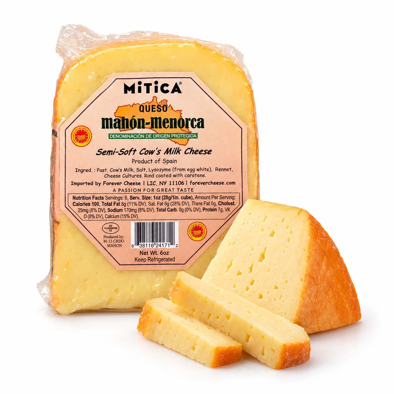 Mitica Mahon-Menorca Cheese Wedge DOP, 4M 1