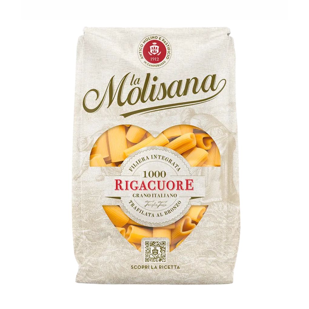 La Molisana Rigacuore Heart-Shaped Rigatoni #1000, 100% Italian Wheat 1
