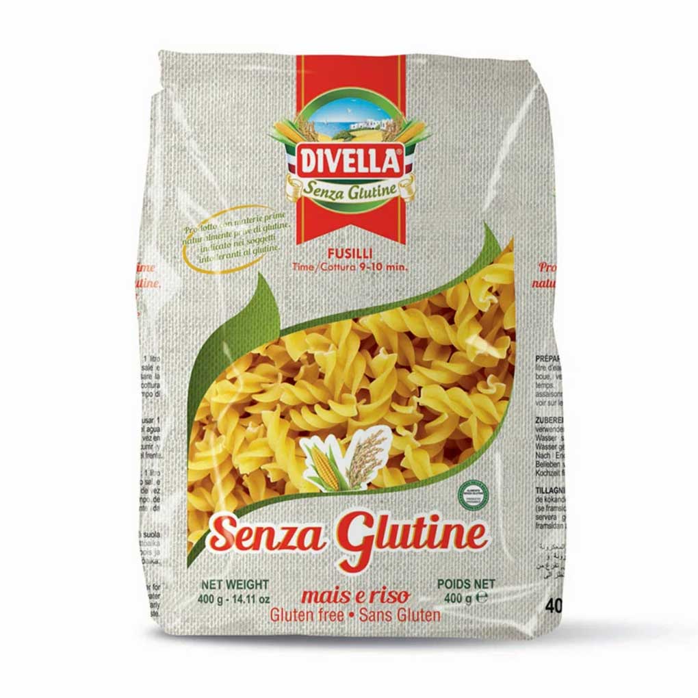 Divella Italian Corn & Rice Fusilli, Gluten Free 1