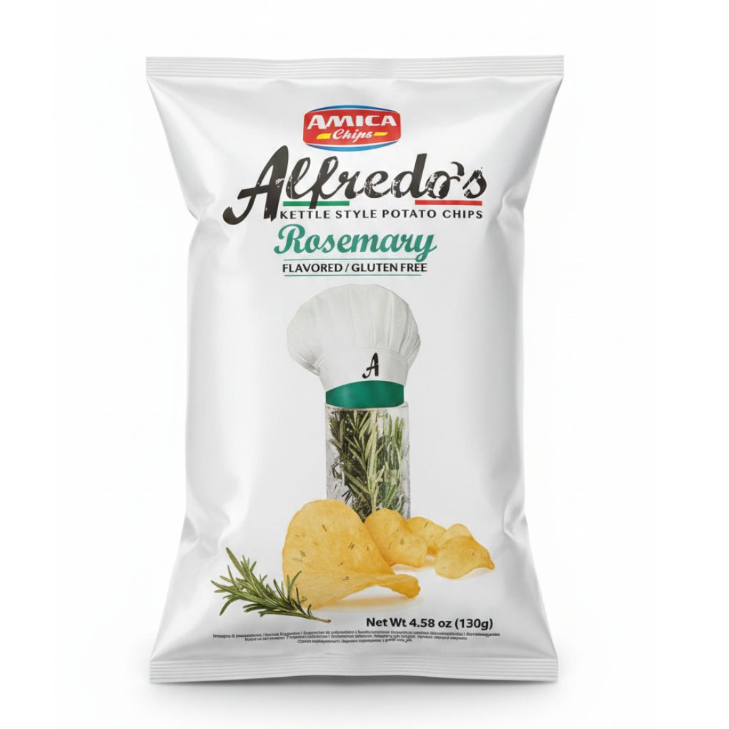 Amica Chips Italian Potato Chips, Rosemary, Kettle Style 1
