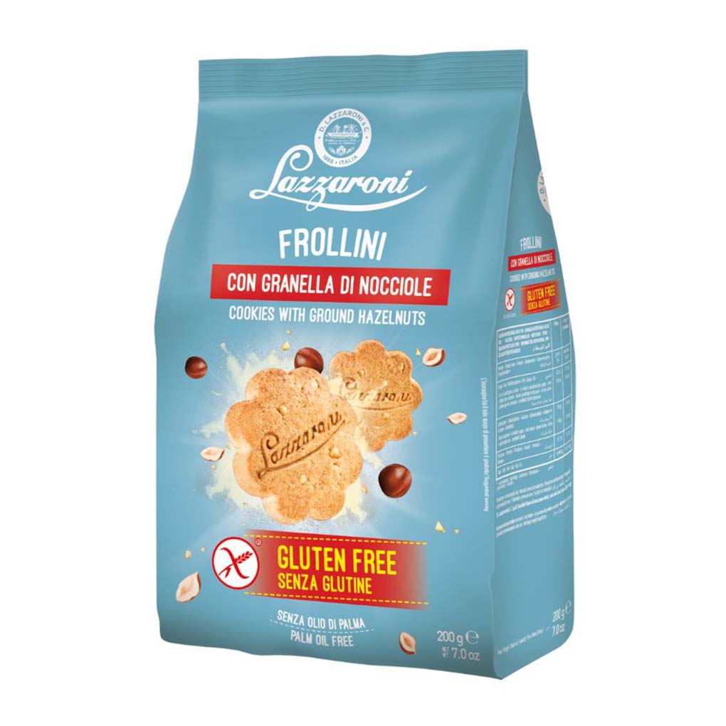 Lazzaroni Gluten Free Frollini Cookies with Ground Hazelnuts 1