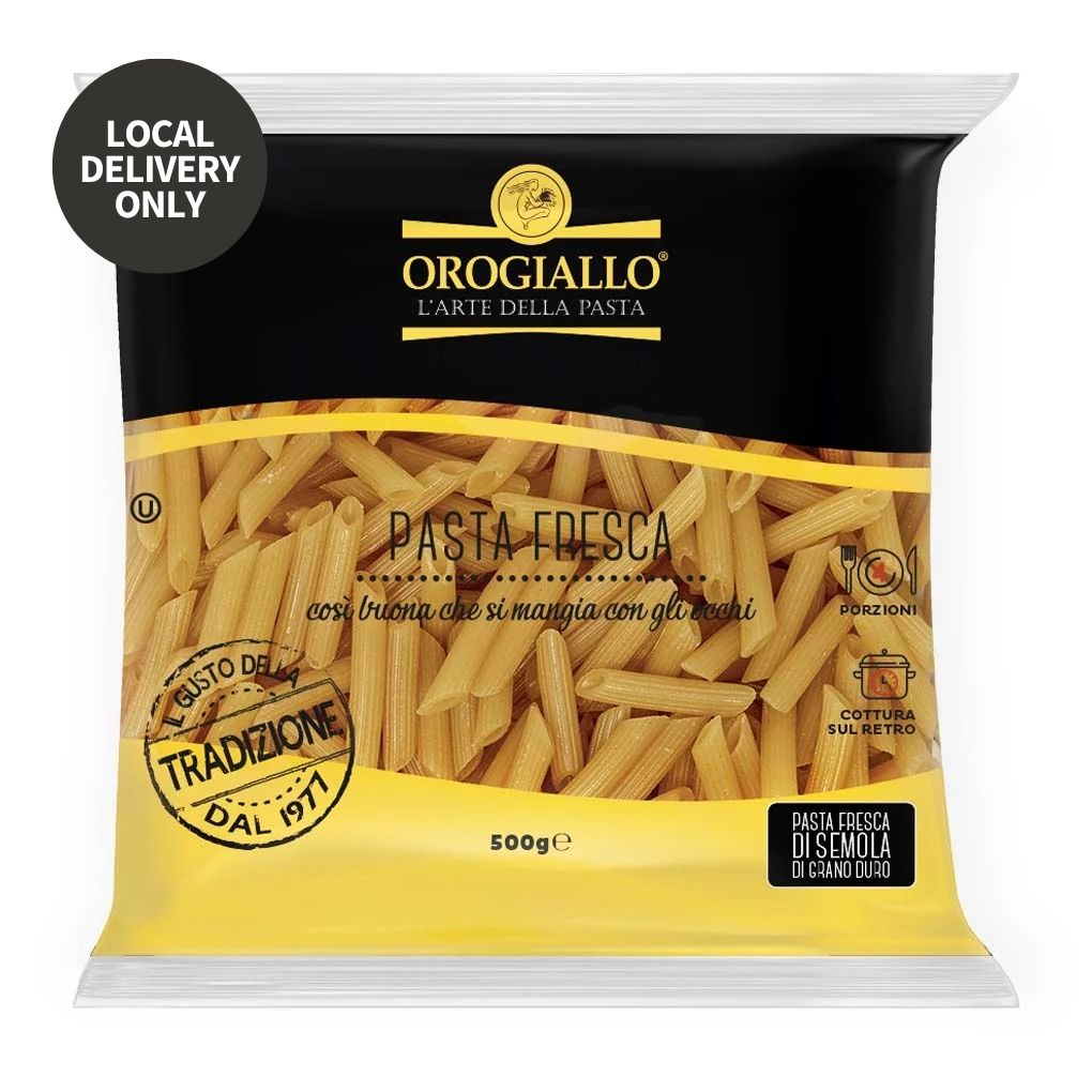 Oro Giallo Fresh Penne Rigate Pasta 1