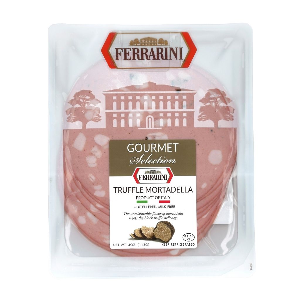 Ferrarini Mortadella with Truffle, Sliced 2