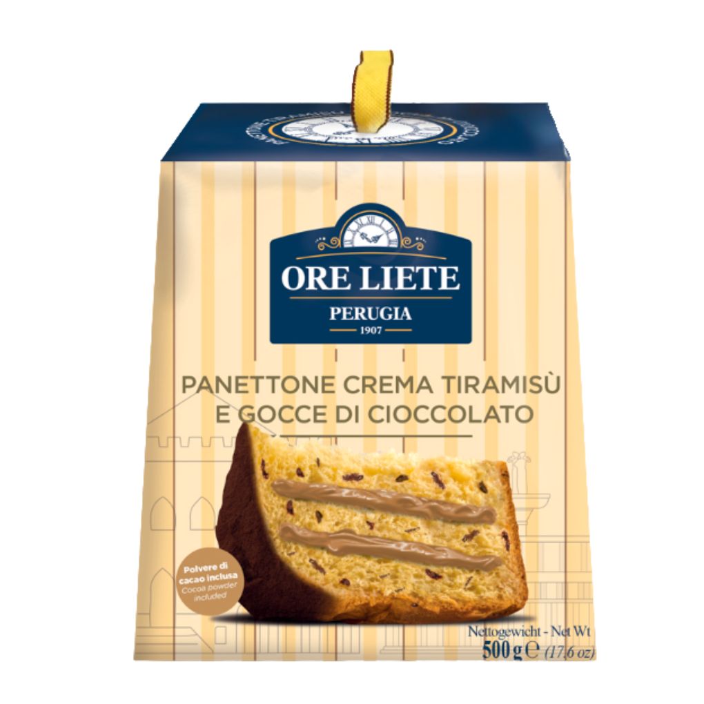 Ore Liete Preorder: Panettone with Tiramisu Cream and Chocolate Chip 1