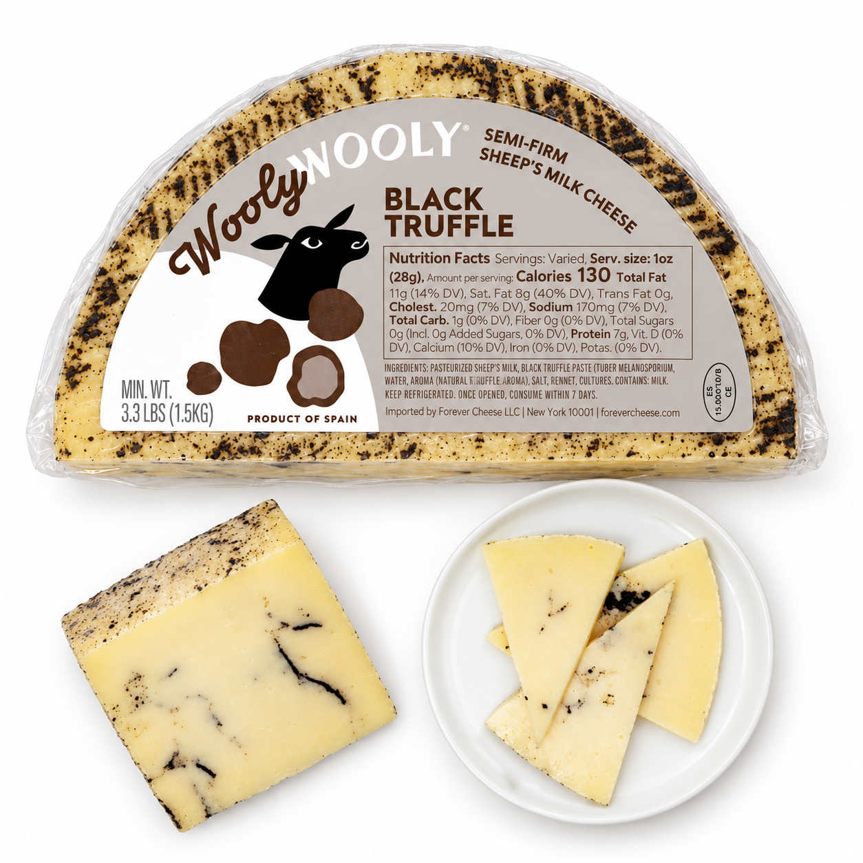 Mitica Wooly Wooly Sheep's Milk Cheese with Black Truffle 1