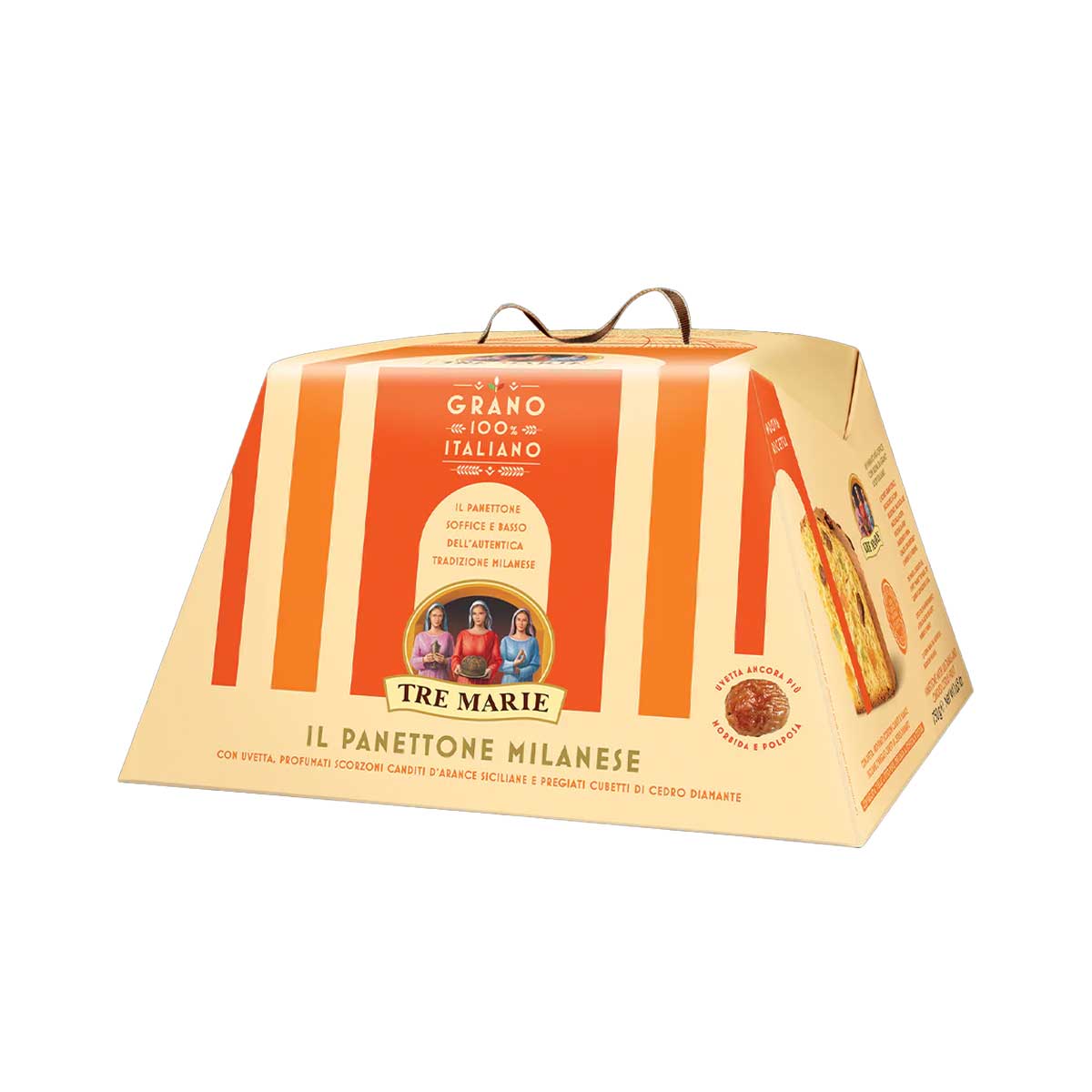 Tre Marie Preorder: Preorder: Milanese Panettone with Candied Fruits 1
