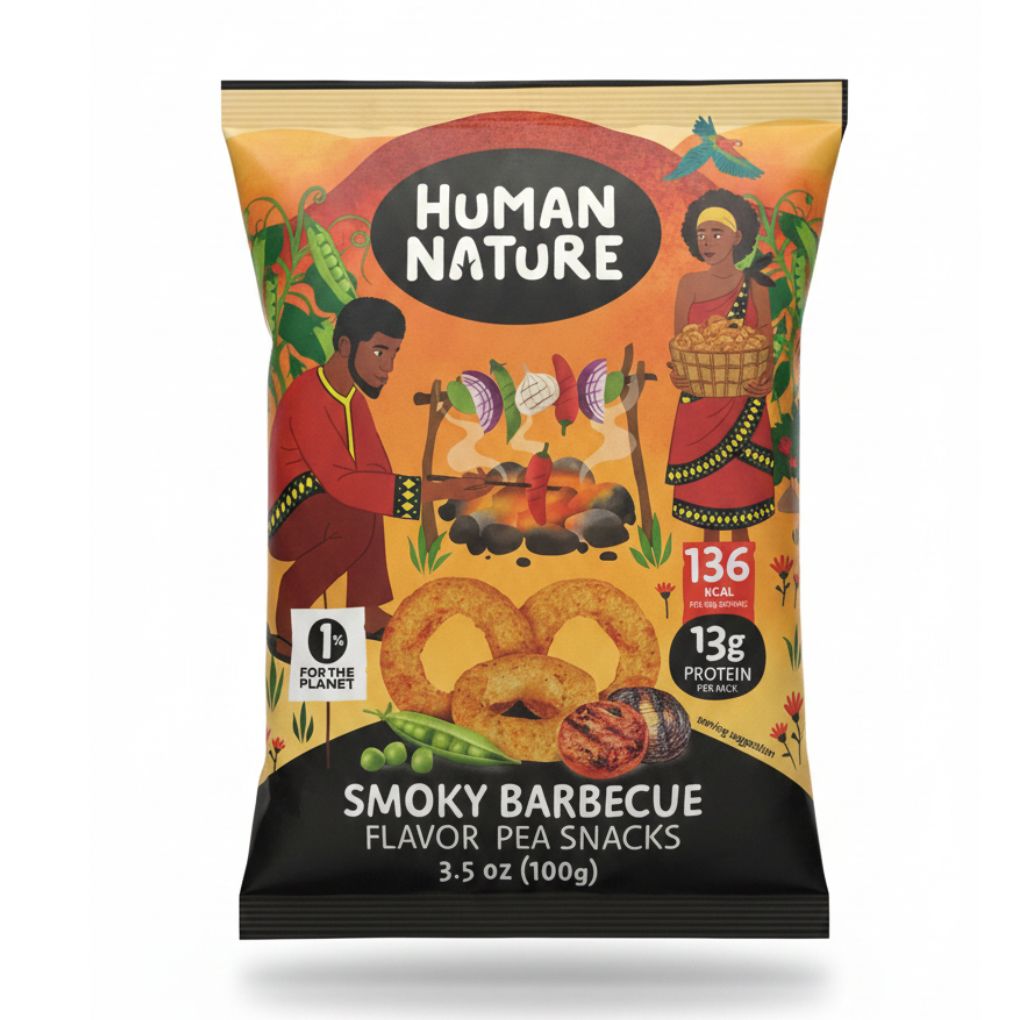 Human Nature Smoky BBQ Pea Snacks 1