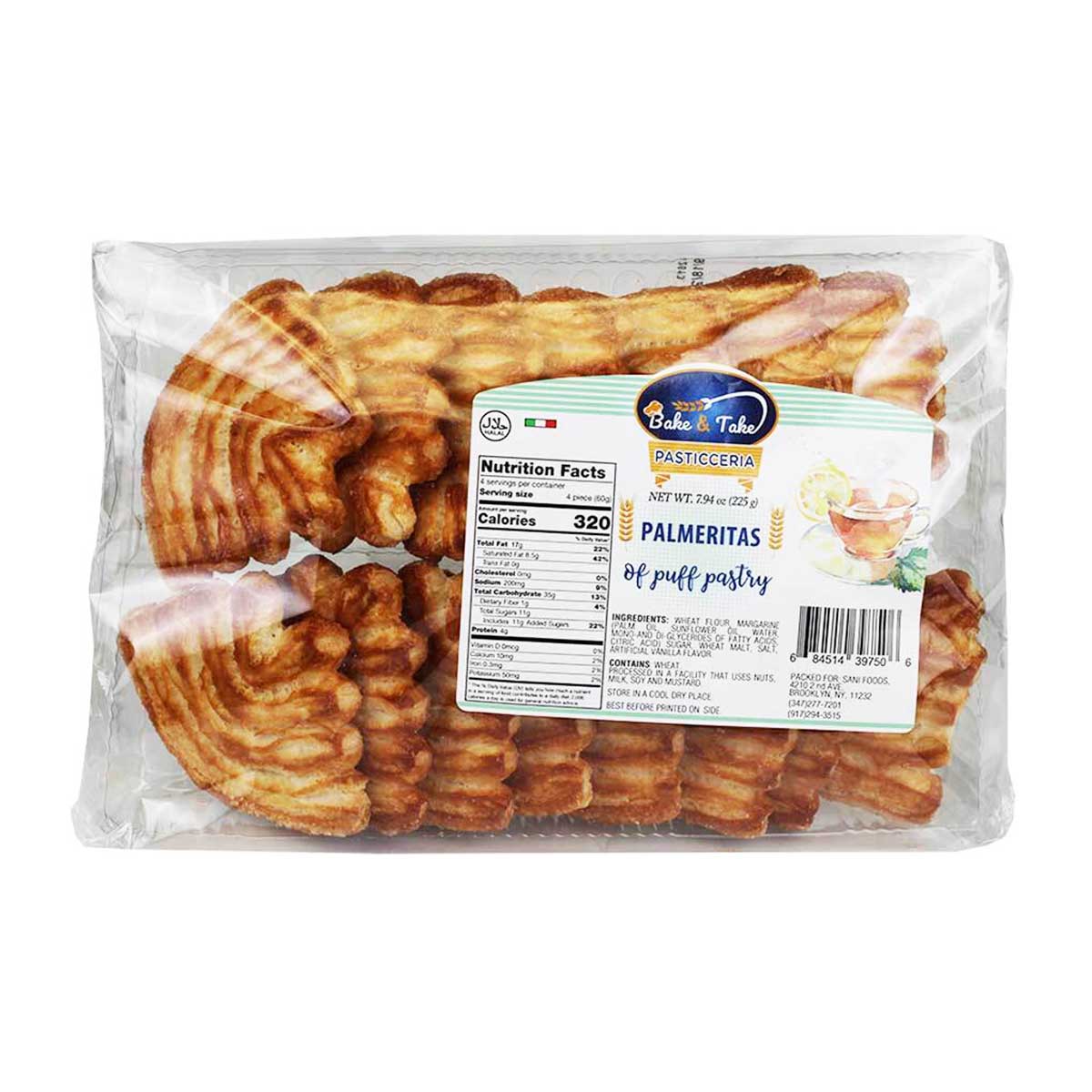 Bake & Take Italian Puff Pastry Palmeritas 1