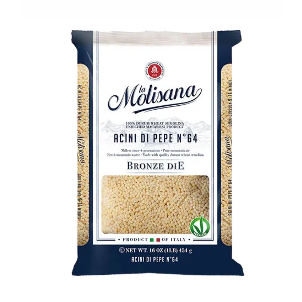 La Molisana Acini di Pepe Pasta #64, 100% Italian Wheat 1