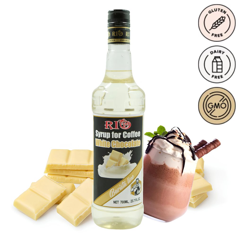 Rio White Chocolate Syrup for Coffee 1