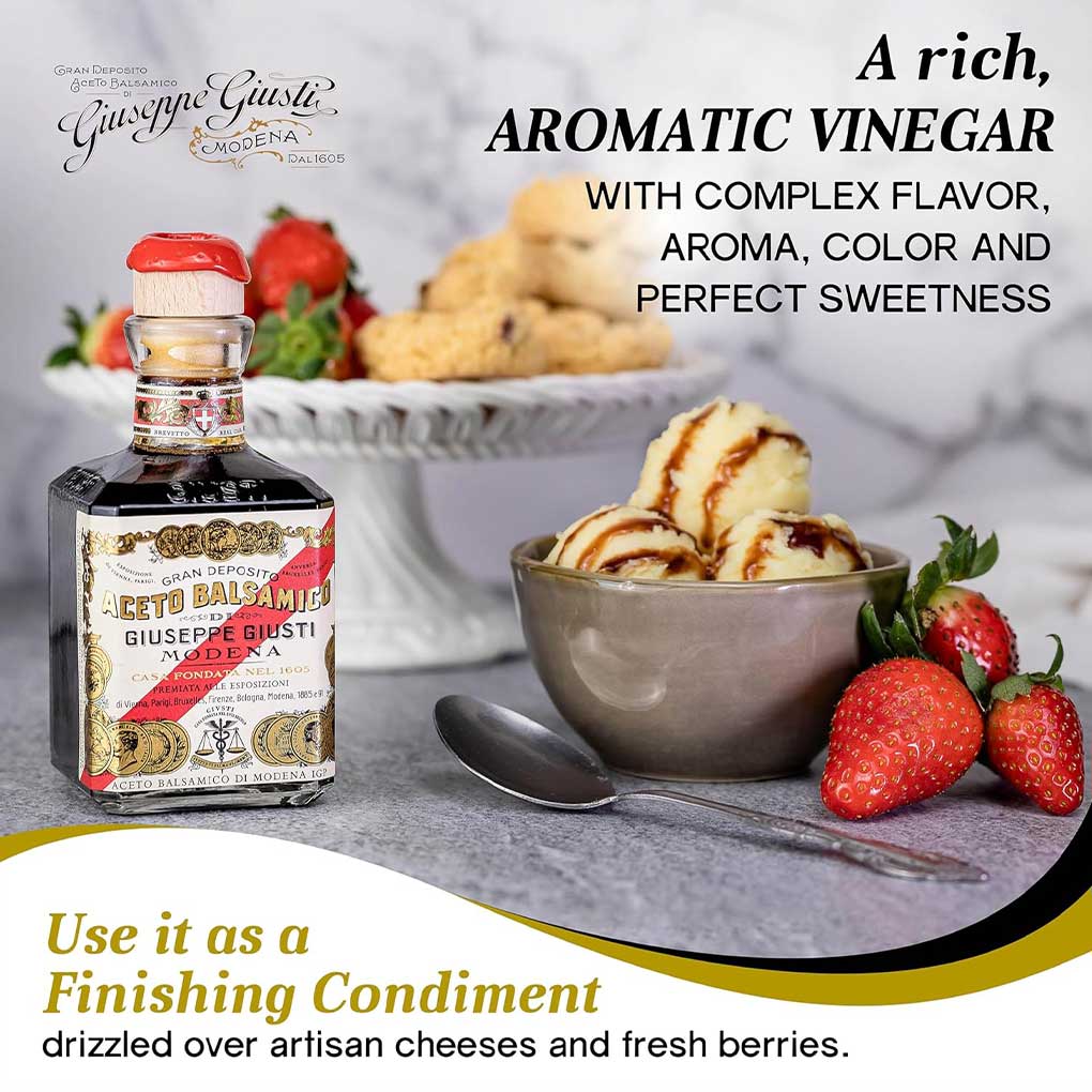 Giuseppe Giusti 5 Gold Medals Balsamic Vinegar of Modena in Gift Box 2