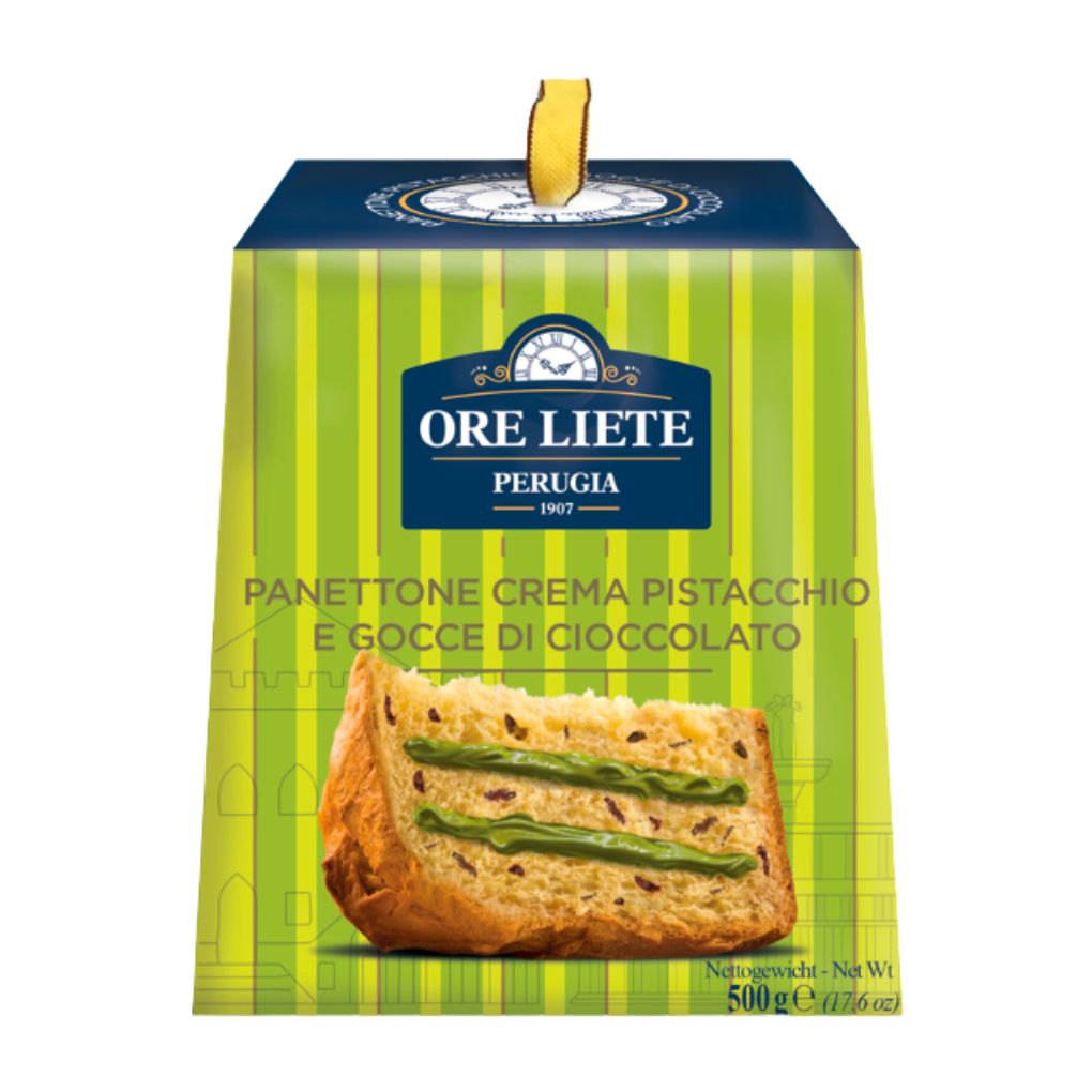 Ore Liete Preorder: Panettone with Pistachio Cream and Chocolate Chip 1