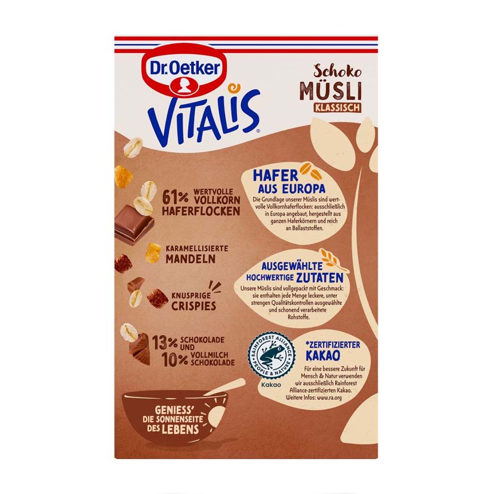 Dr. Oetker Vitalis Classic Chocolate Muesli 2