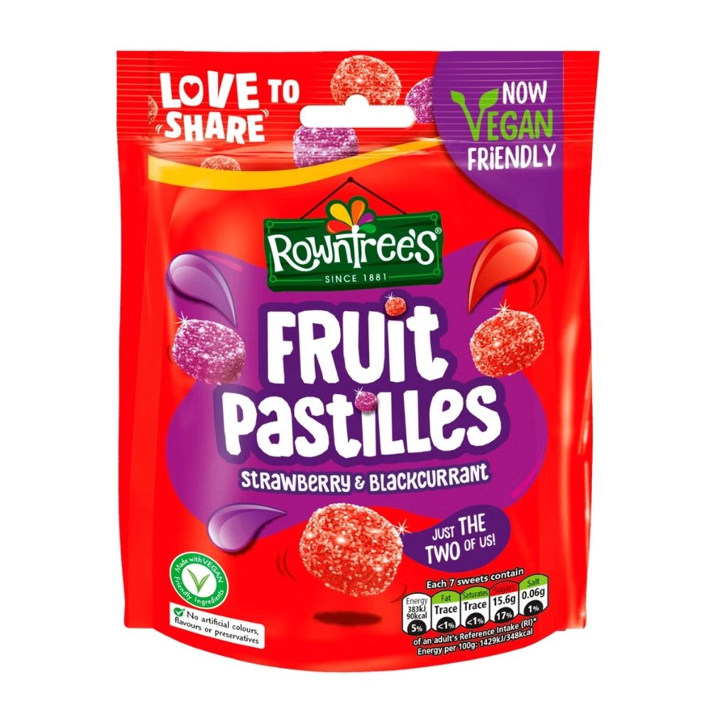 Rowntree's Strawberry and Blackcurrant Fruit Pastilles 1