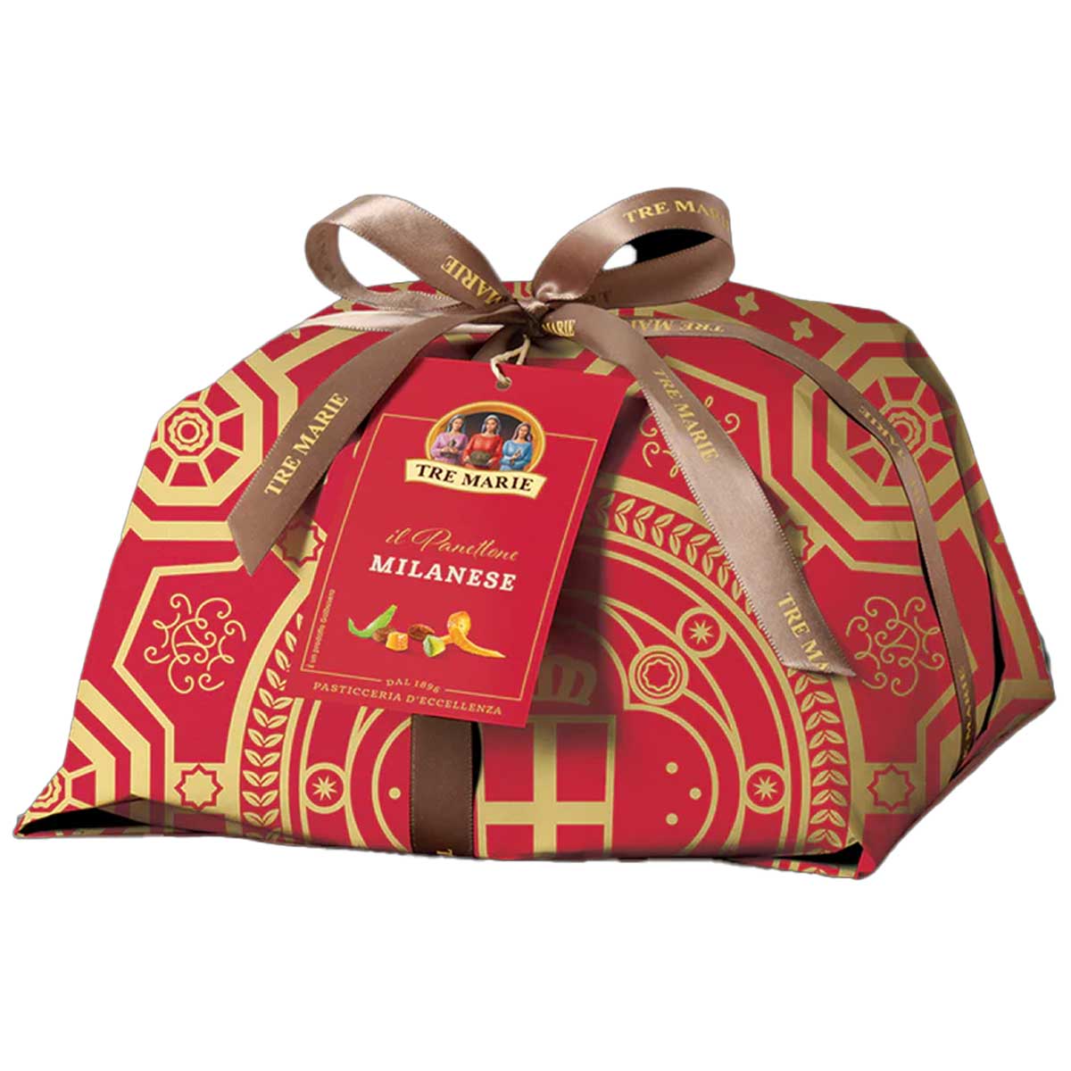 Tre Marie Preorder: Milanese Panettone with Candied Fruits, Hand-Wrapped 1