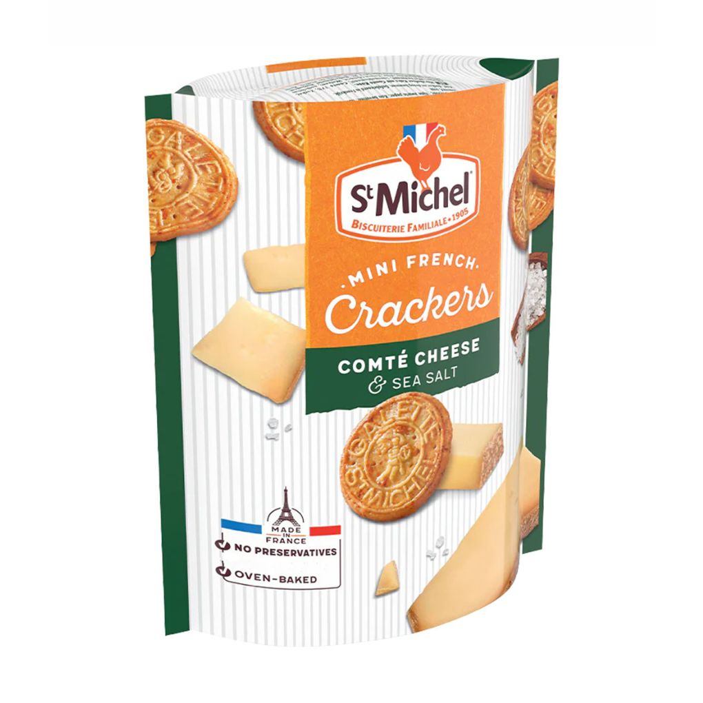 St Michel French Crackers, Comte Cheese and Sea Salt 1