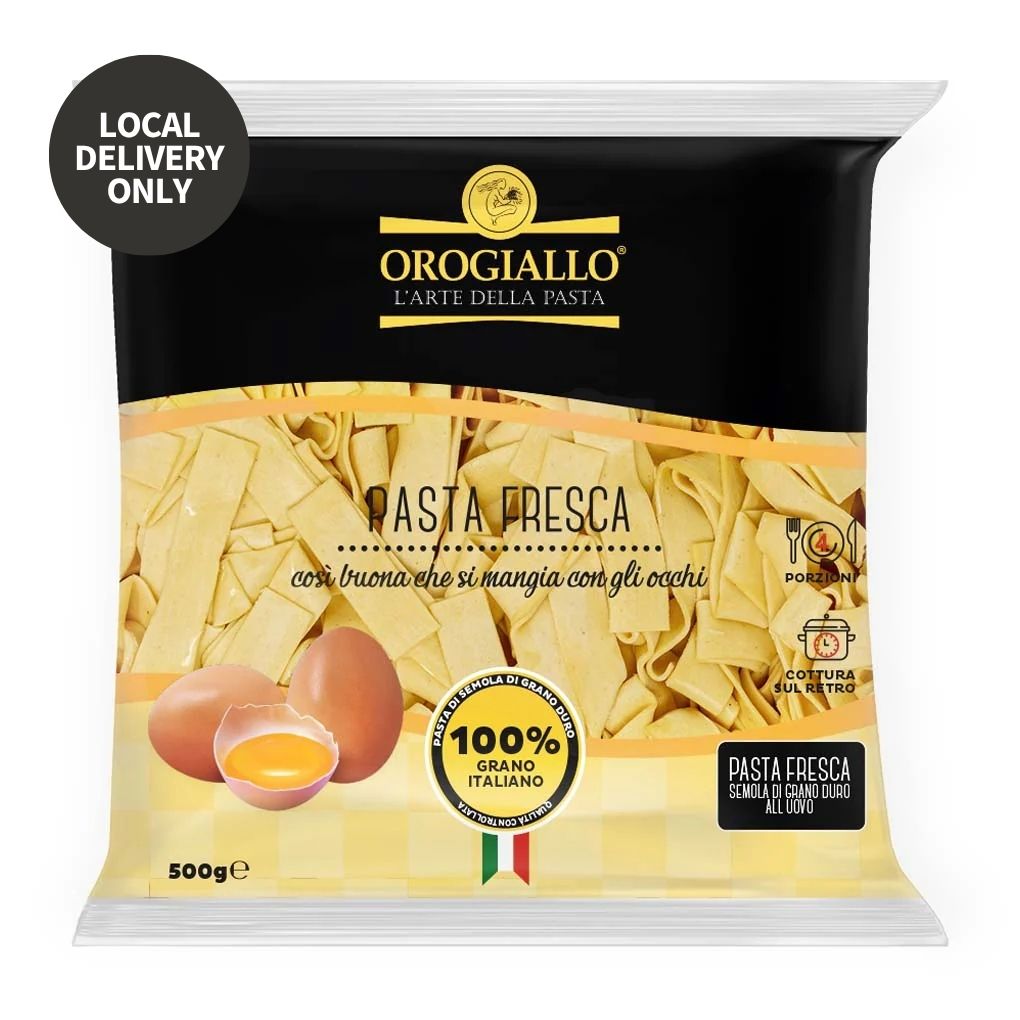 Oro Giallo Fresh Pappardelle Pasta 1