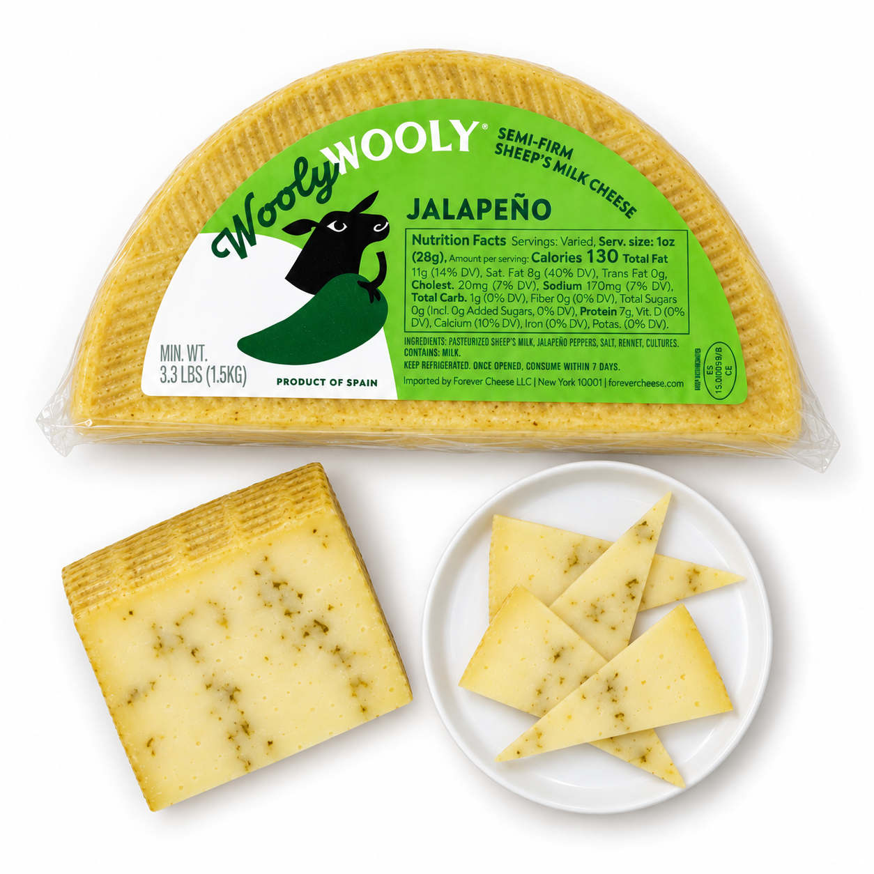 Mitica Wooly Wooly Sheep's Milk Cheese with Jalapeno 1