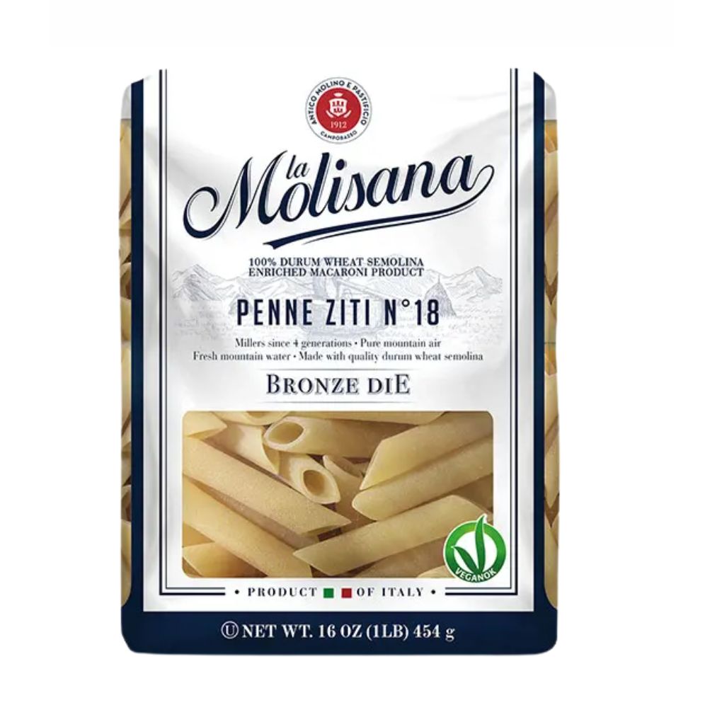 La Molisana Penne Ziti Pasta #18, 100% Italian Wheat 1